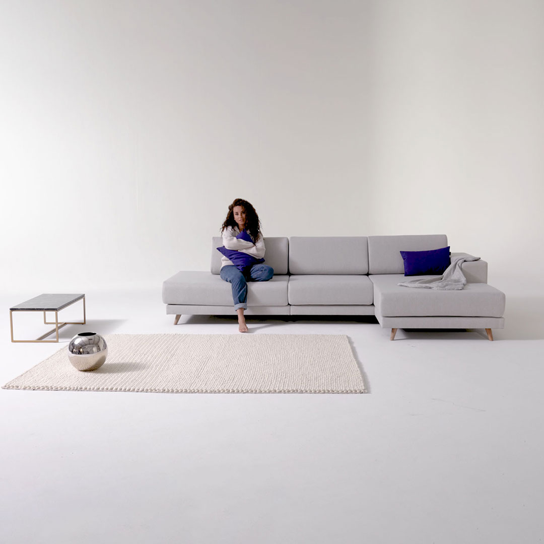 Beraadslagen Parasiet vergeten Sofa Samt Steingrau - Moderne Designer-Couch: Hochwertige Qualität,  einzigartiges Design - 200 x 75 x 98 cm, Komplett anpassbar