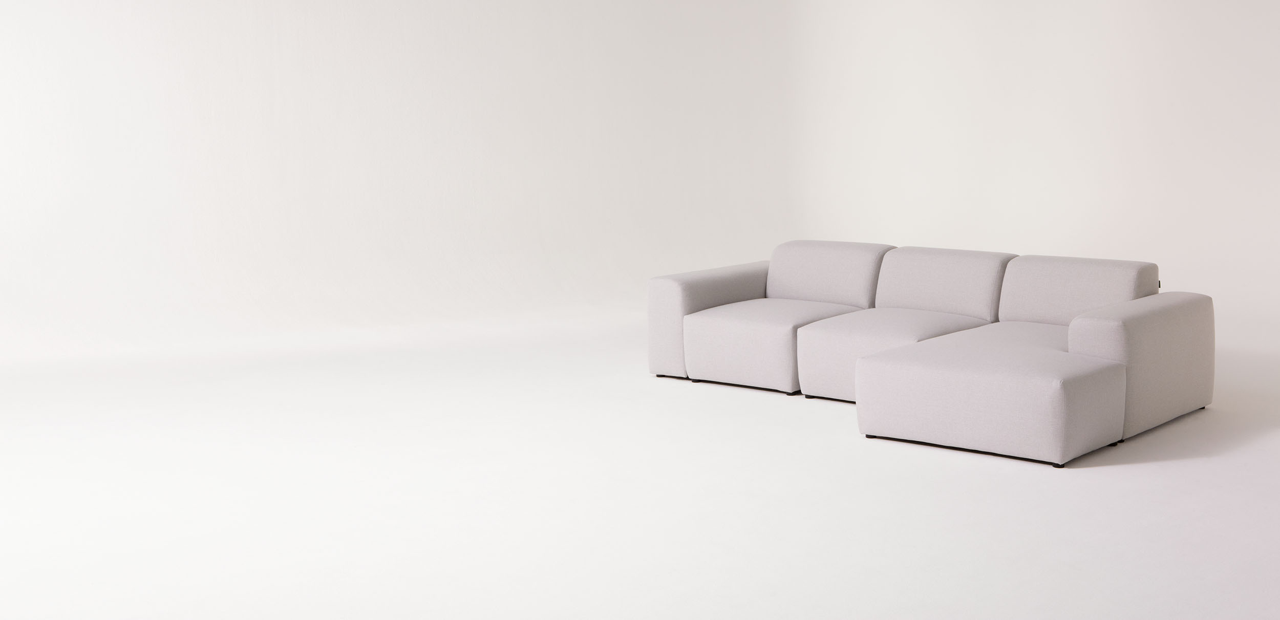 Dreisitzer Sofa PYLLOW grau